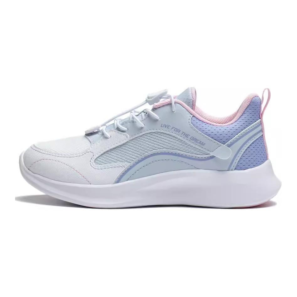 

Кроссовки LINING YOUNG Sports Life Collection Kids Lifestyle Shoes GS Low-top Standard White/prin Blue/river Blue, синий