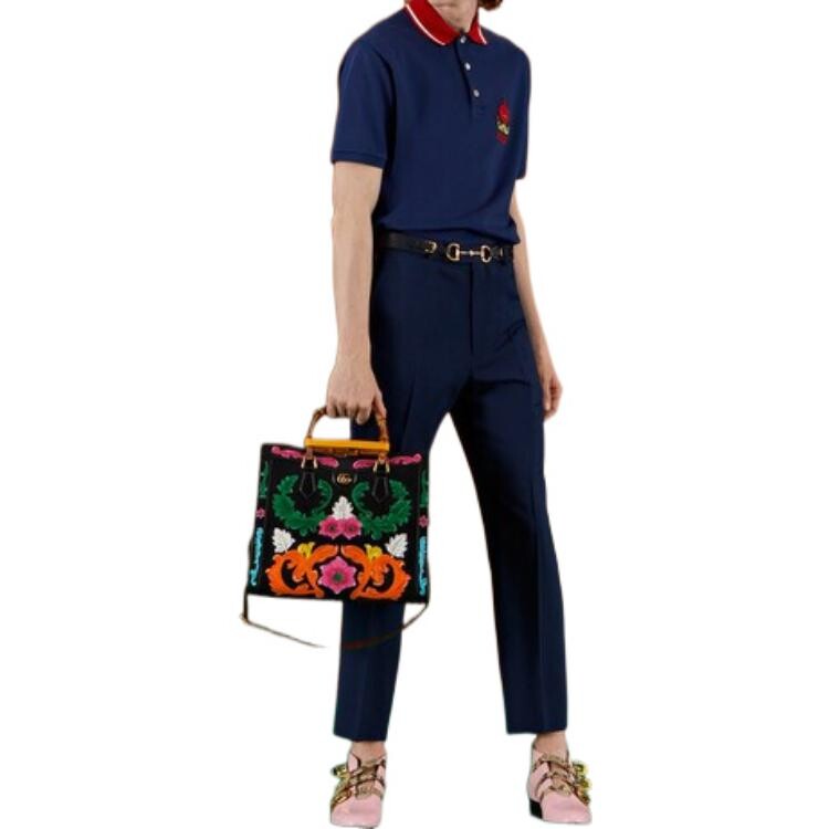 Повседневные брюки Gucci мужские, синие — фото 2