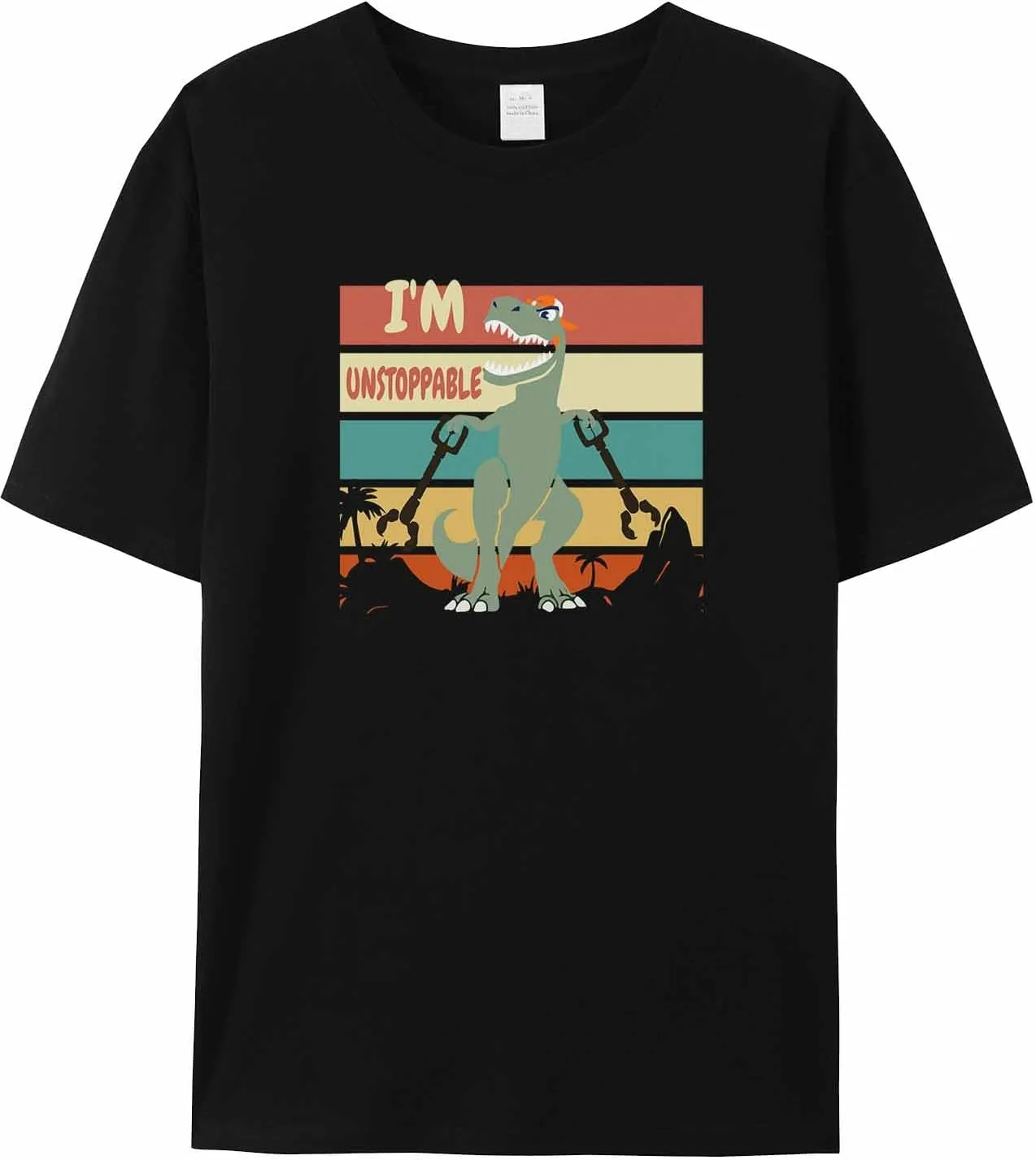 

Мужская футболка с зеленым динозавром, короткий рукав jdudh