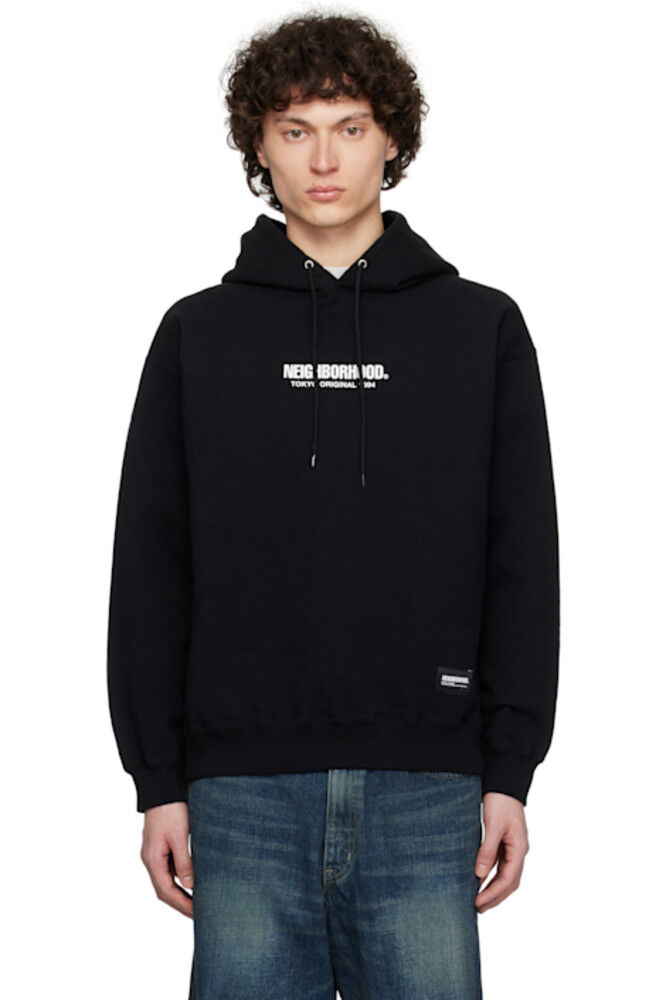 

Черный однотонный свитер LS Hoodie Neighborhood