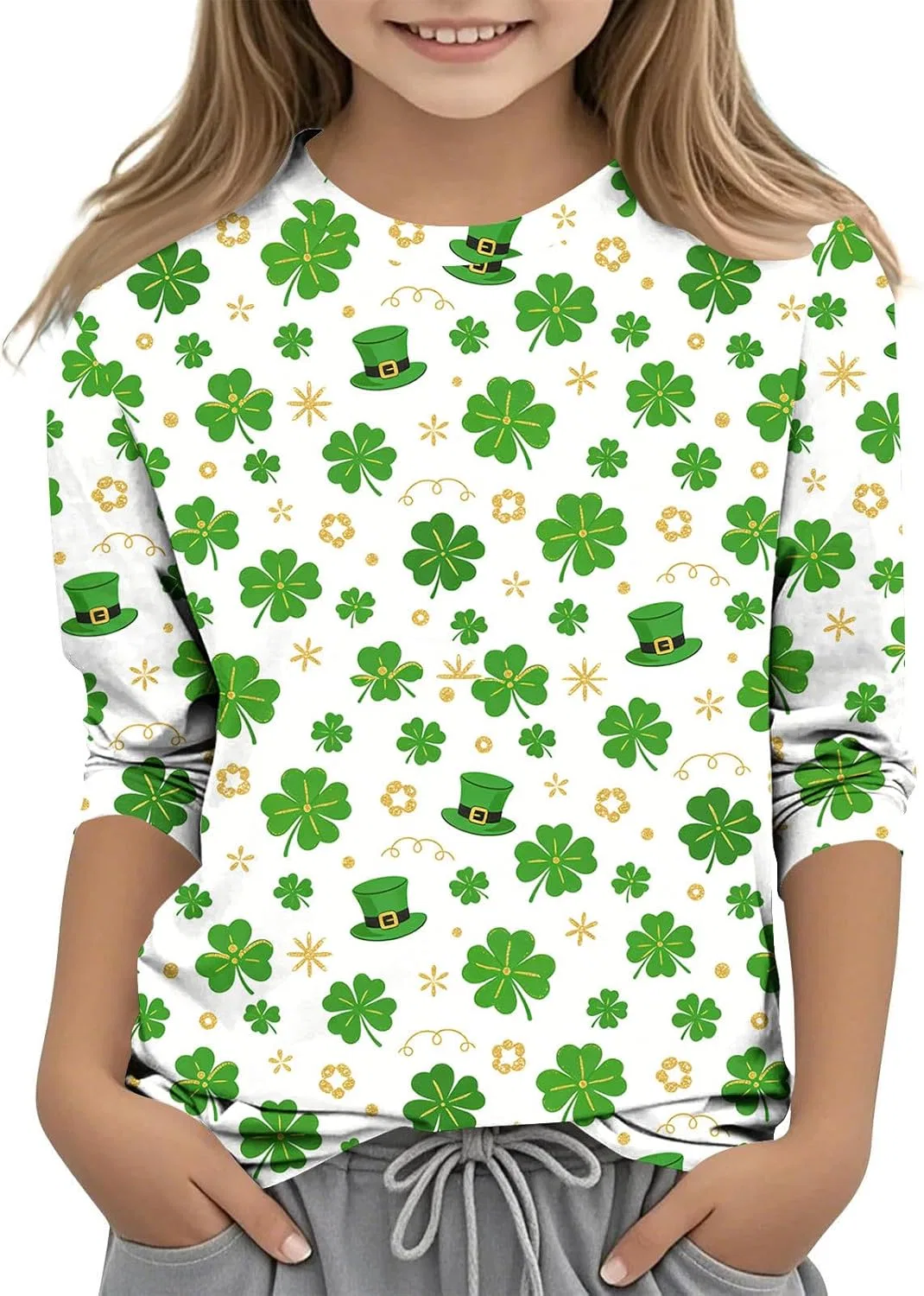 Футболка с принтом Shamrock Zzalalana, мультиколор27