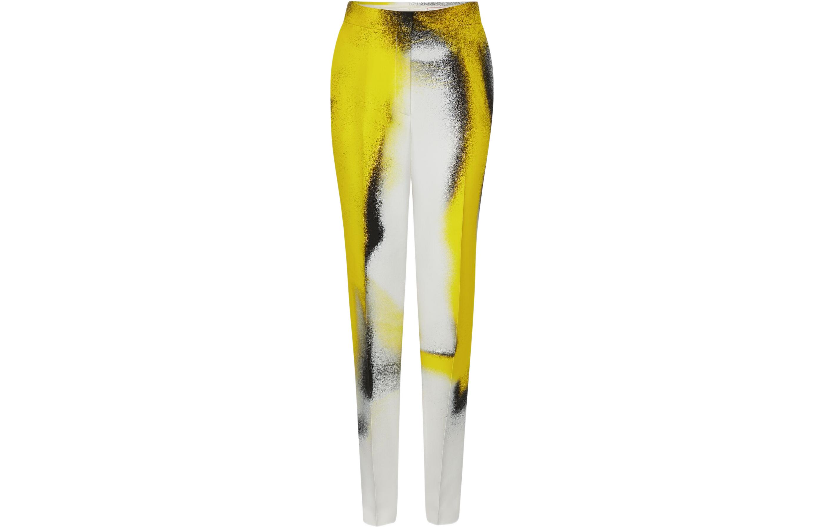 

Вязаные спортивные брюки женские желтые Alexander McQueen