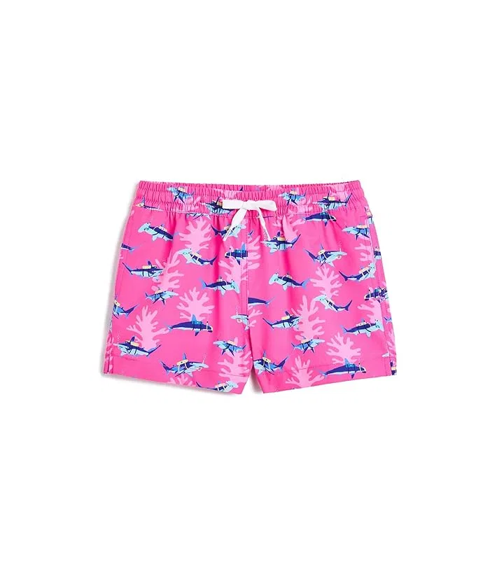 Плавки с акулами Bright Pink/Pattern Base, Chubbies Kids