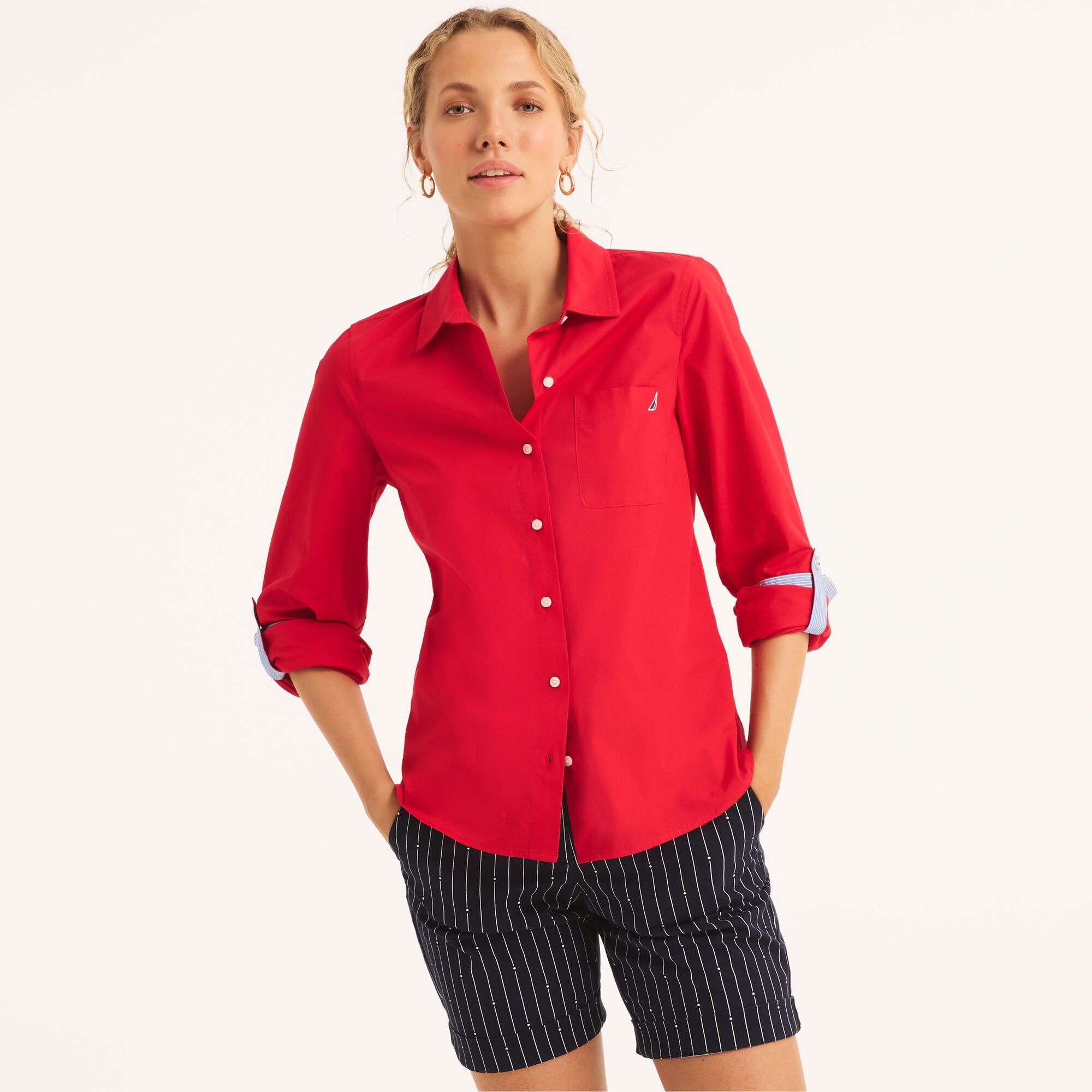 

Женская рубашка на пуговицах Nautica, цвет sailor red