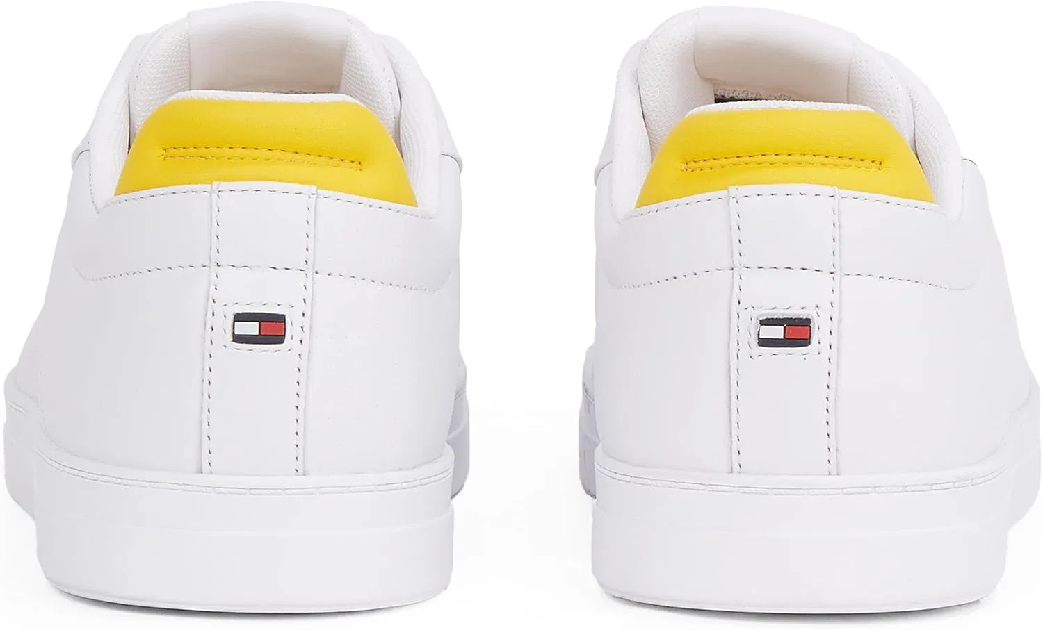 Мужские низкие кроссовки Tommy Hilfiger Icon Court Pinperf из натуральной кожи, White — фото 2