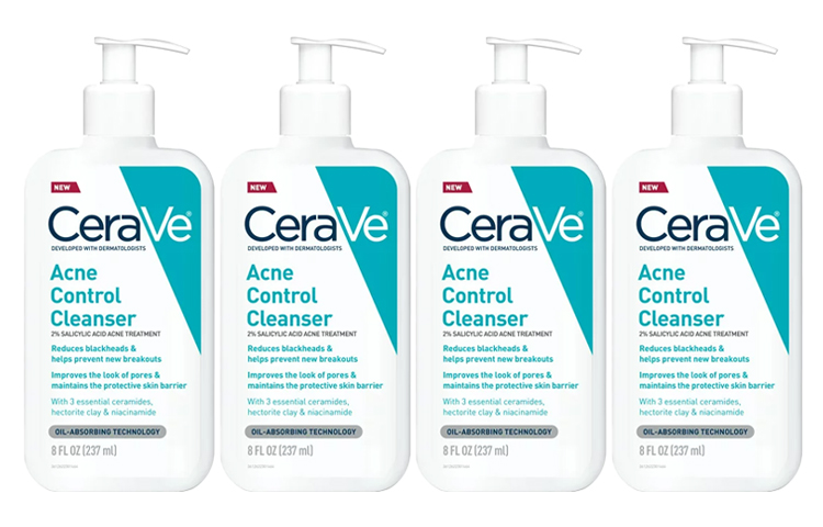 Очищающее средство для лица CeraVe Acne Control Cleanser, 237 мл х 4 — фото 2