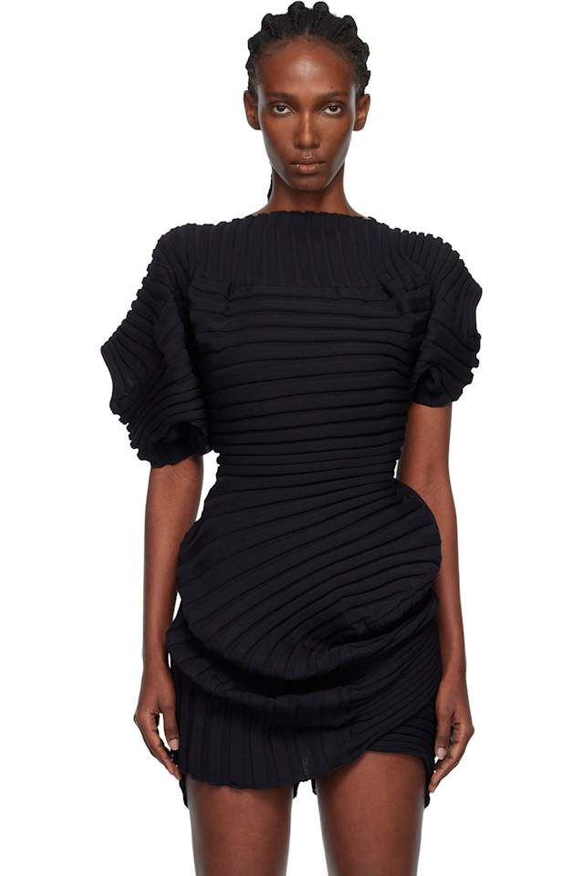 

Вязаный топ "как есть" Issey Miyake, черный