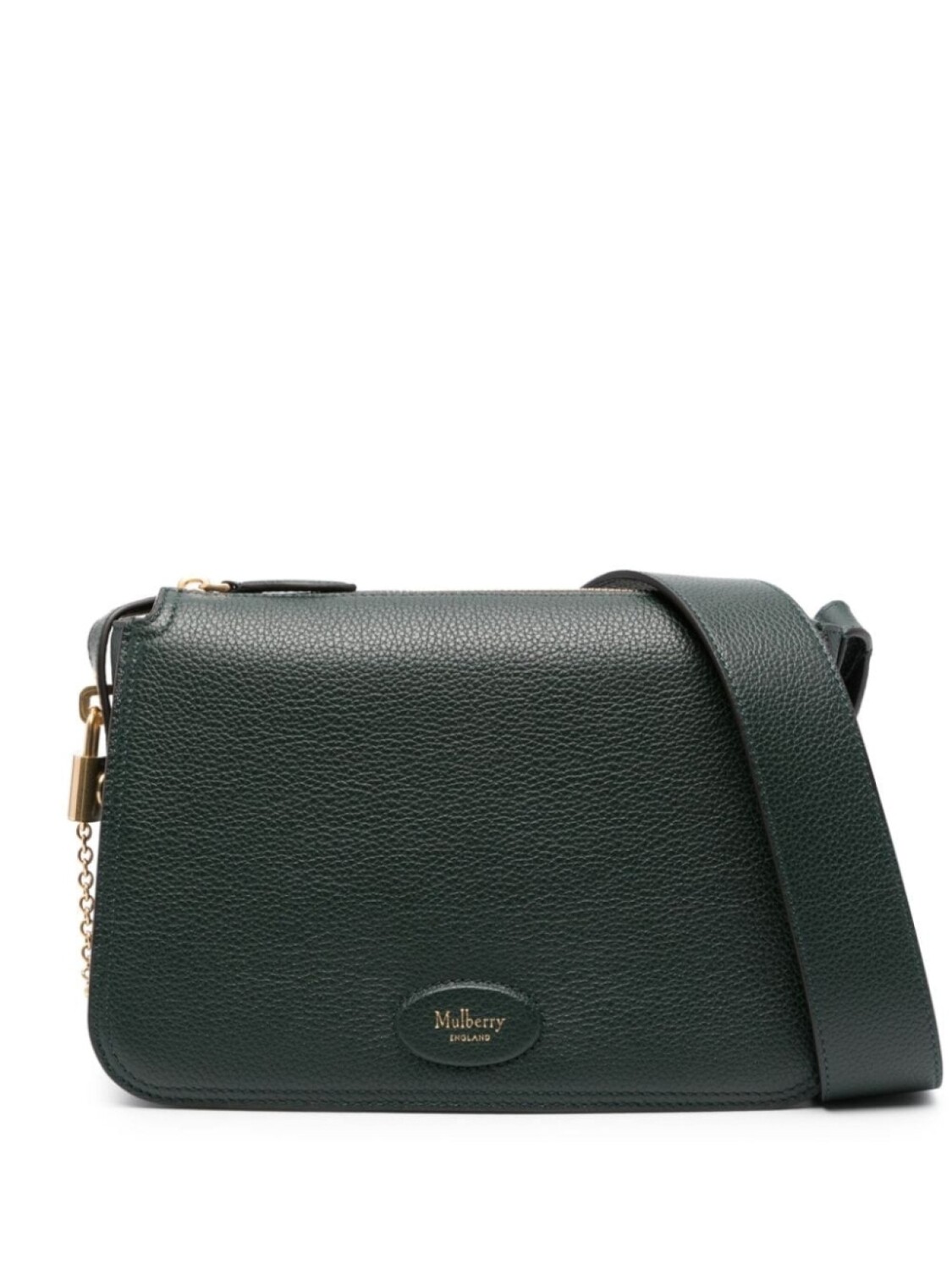 

Маленькая сумка через плечо Billie с нашивкой-логотипом Mulberry, зеленый