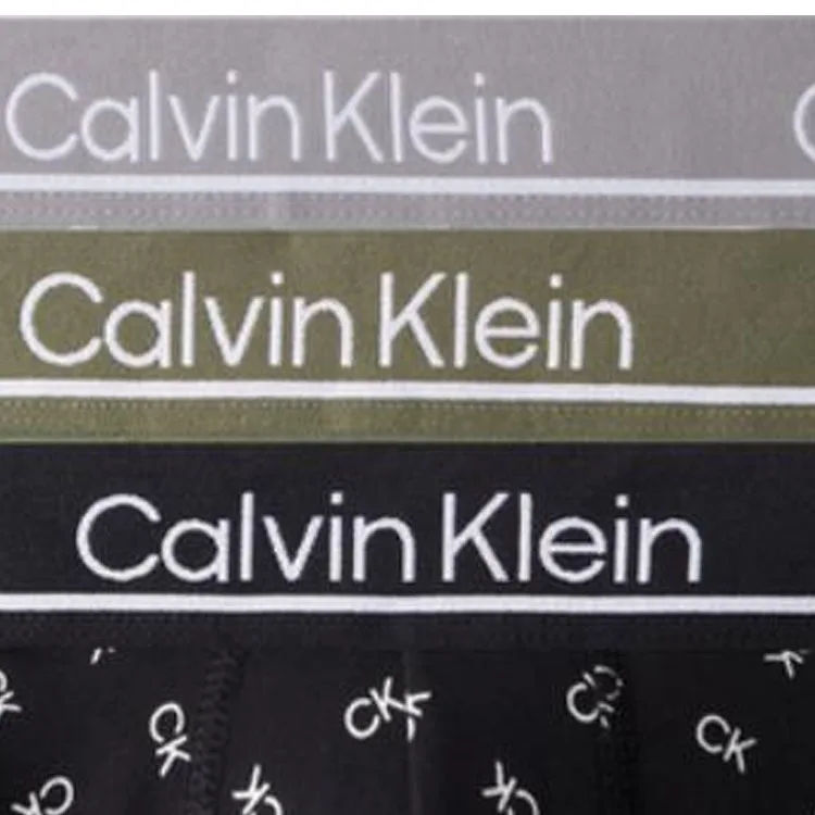 Мужские трусы 3 шт Calvin Klein, 3 Pack (Space Black/Olive Green/Moon Shadow Gray) — фото 3