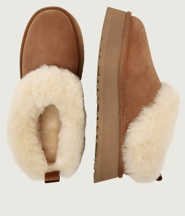 Зимние ботинки с чашками Ugg, бежевый — фото 3