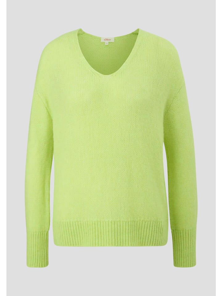 

Вязаный свитер цвета 7423_лаймовый зеленый s.Oliver