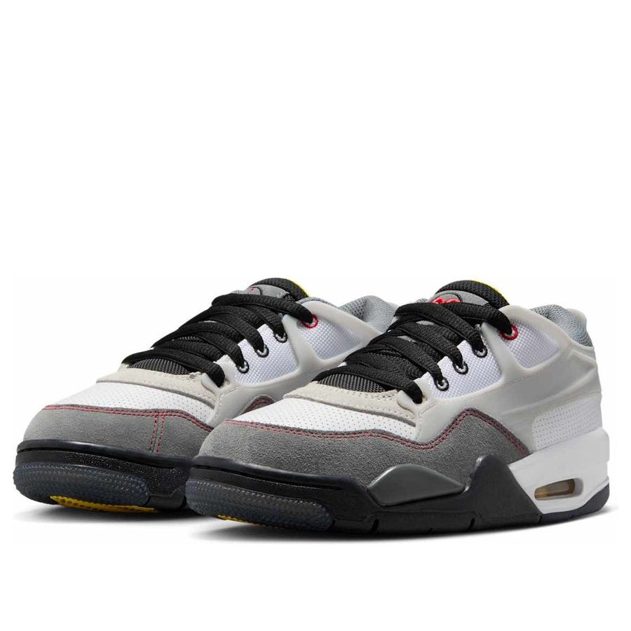 Кроссовки (GS) Air Jordan 4 RM Premium 'White Smoke Grey Red', белый — фото 3