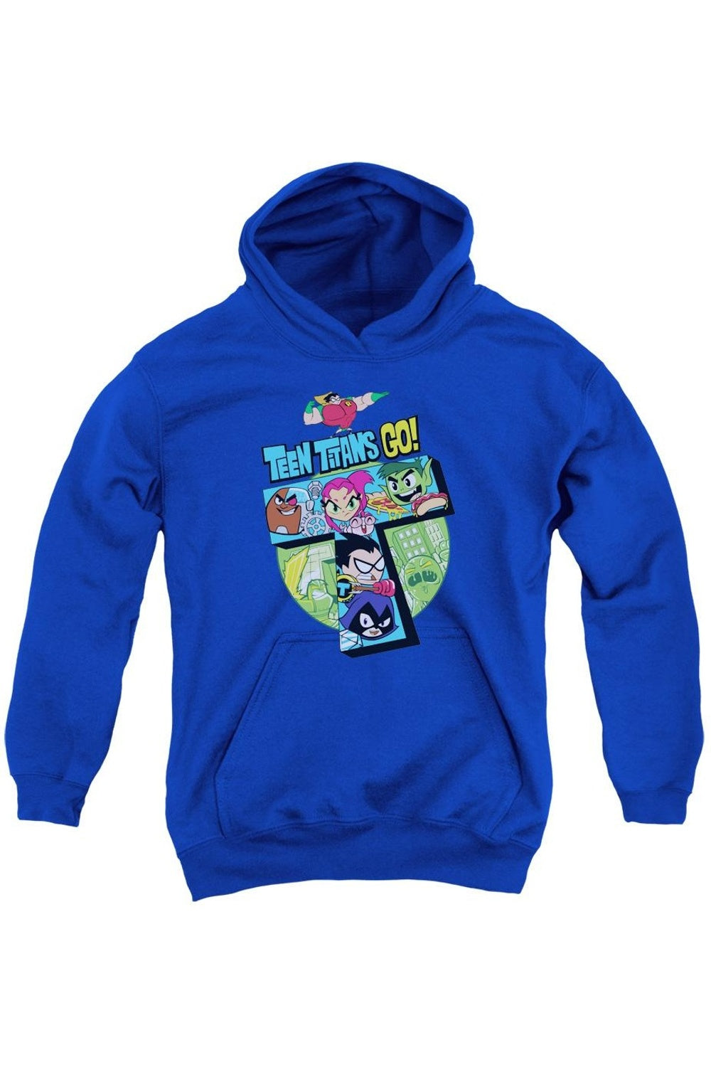 

Толстовка с капюшоном Teen Titans Go T для подростков Gildan, синий