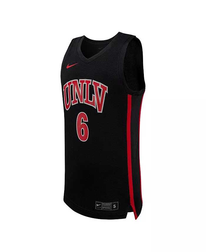 Мужская баскетбольная реплика джерси UNLV Rebels #6 черная Nike — фото 2