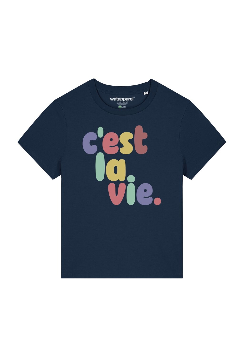 

Футболка с принтом C EST LA VIE watapparel, темно-синий