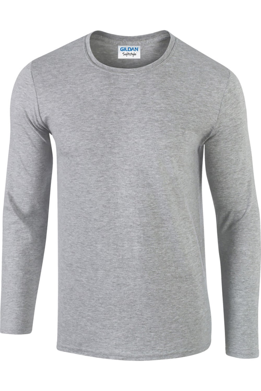 

Мужская мягкая футболка с длинным рукавом Gildan, цвет sport grey (rs)