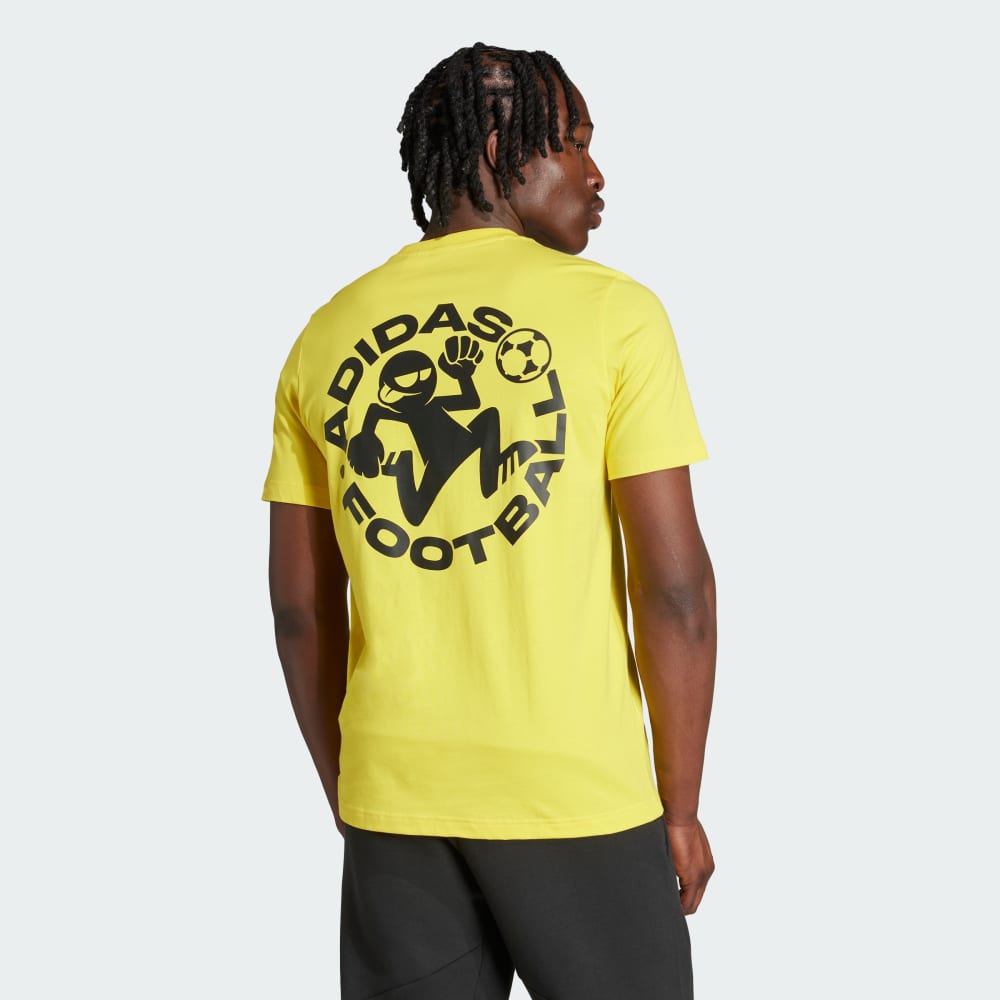 

Футболка Adidas Soccer Sticker Graphic Tee, желтый