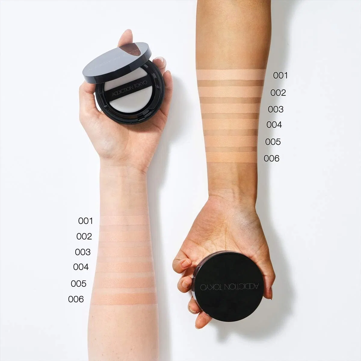 Тональная основа кушон ADDICTION Skin Reflect Lasting UV Cushion Foundation Case Set 006 Almond Beige — фото 3