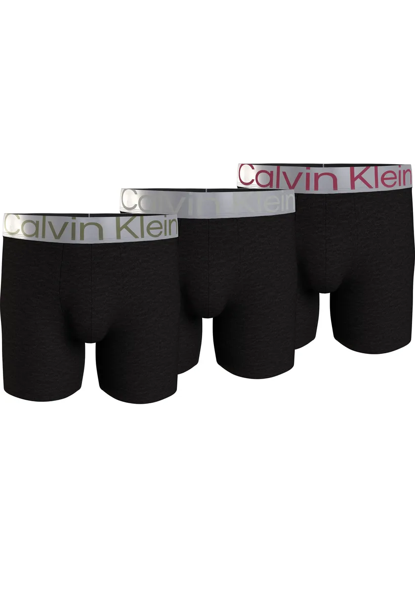 

Боксеры Calvin Klein Underwear "BOXER BRIEF 3PK" (3 шт. в упаковке, 3 шт. в упаковке), с удлиненными штанинами и эластичным поясом с логотипом, цвет B-_Olv_Branch,_Gry_Hthr,_Red_Bud_Lg