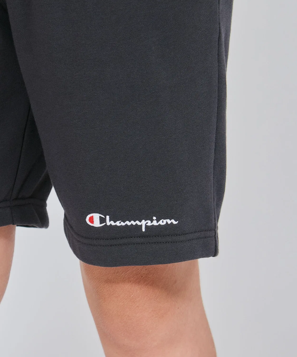 Детские шорты Champion Basic из футера, серый меланж — фото 3