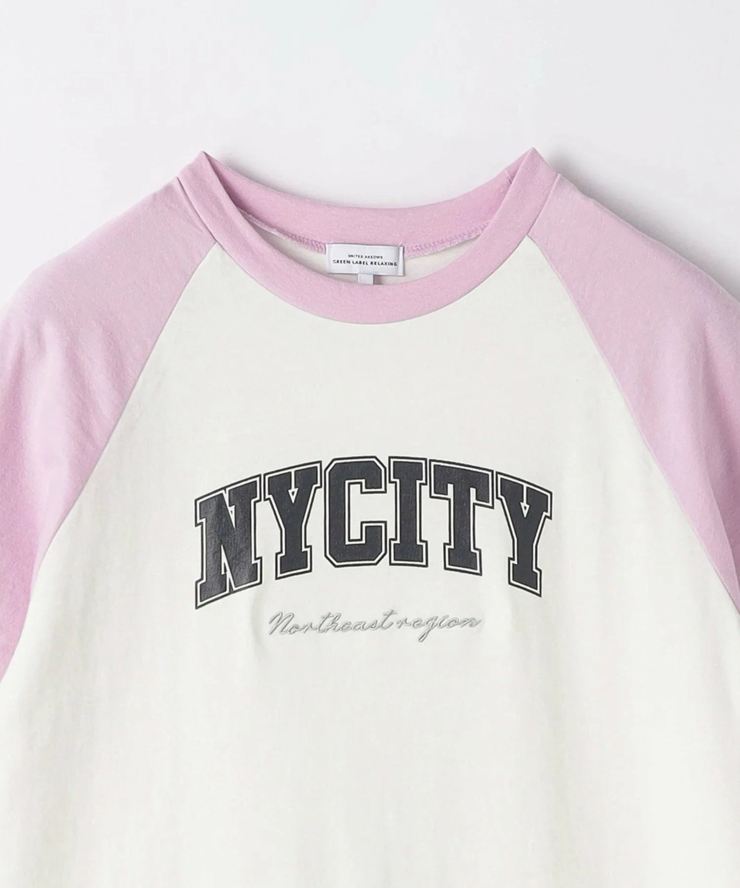 Платье-футболка с рукавами реглан / Детское 140-160 см United Arrows Green Label Relaxing, PINK — фото 3