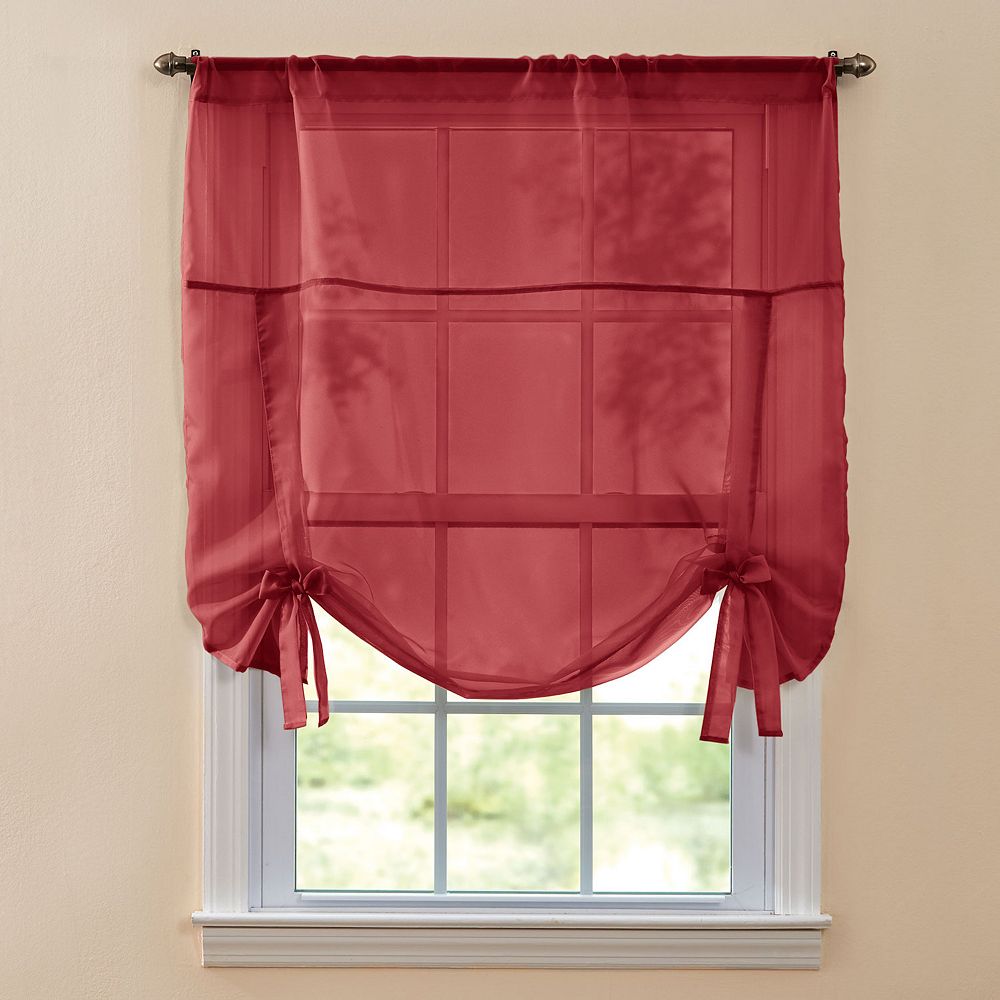 

Оттенок Brylanehome Bh Studio Sheer Voile Tie-up BH Studio, цвет Burgundy