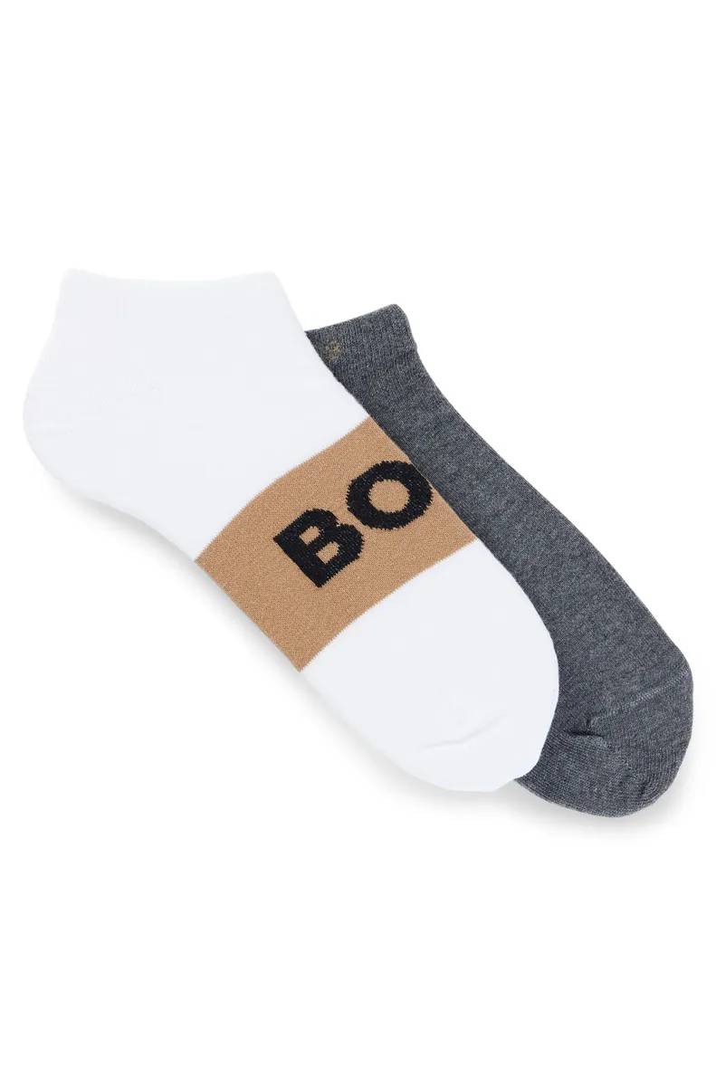 

Носки для отдыха BOSS "2P AS Logo Col CC" (упаковка, 2 пары, 2 шт.), с надписью-логотипом, цвет Natural 102