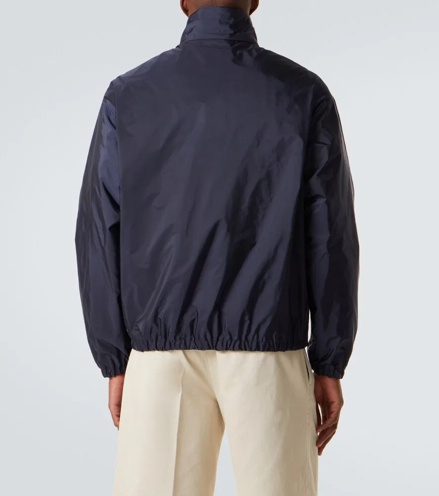 Двусторонняя куртка Re-Nylon Prada, синий — фото 4