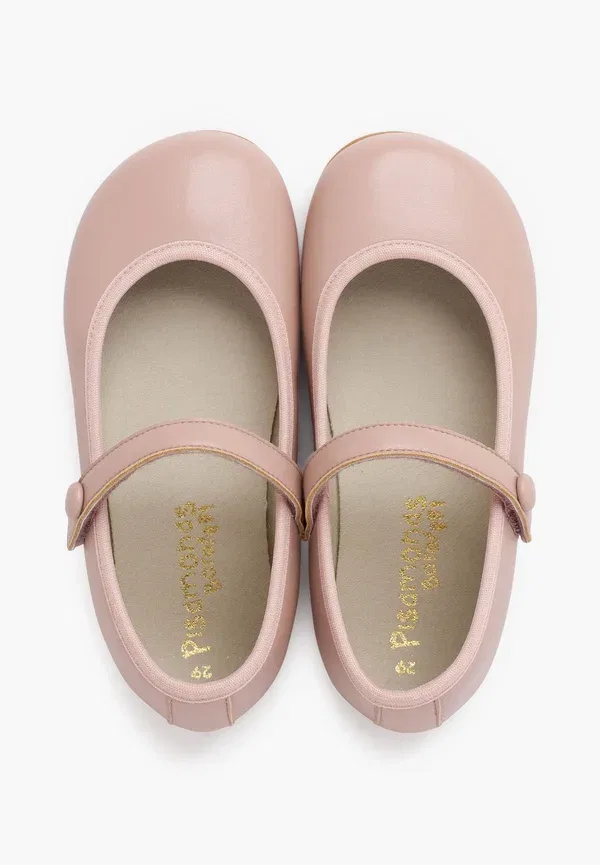 Туфли-лодочки Pisamonas Merceditas comunión barefoot tira adherente botón ankle strap ballet pumps, розовый — фото 3