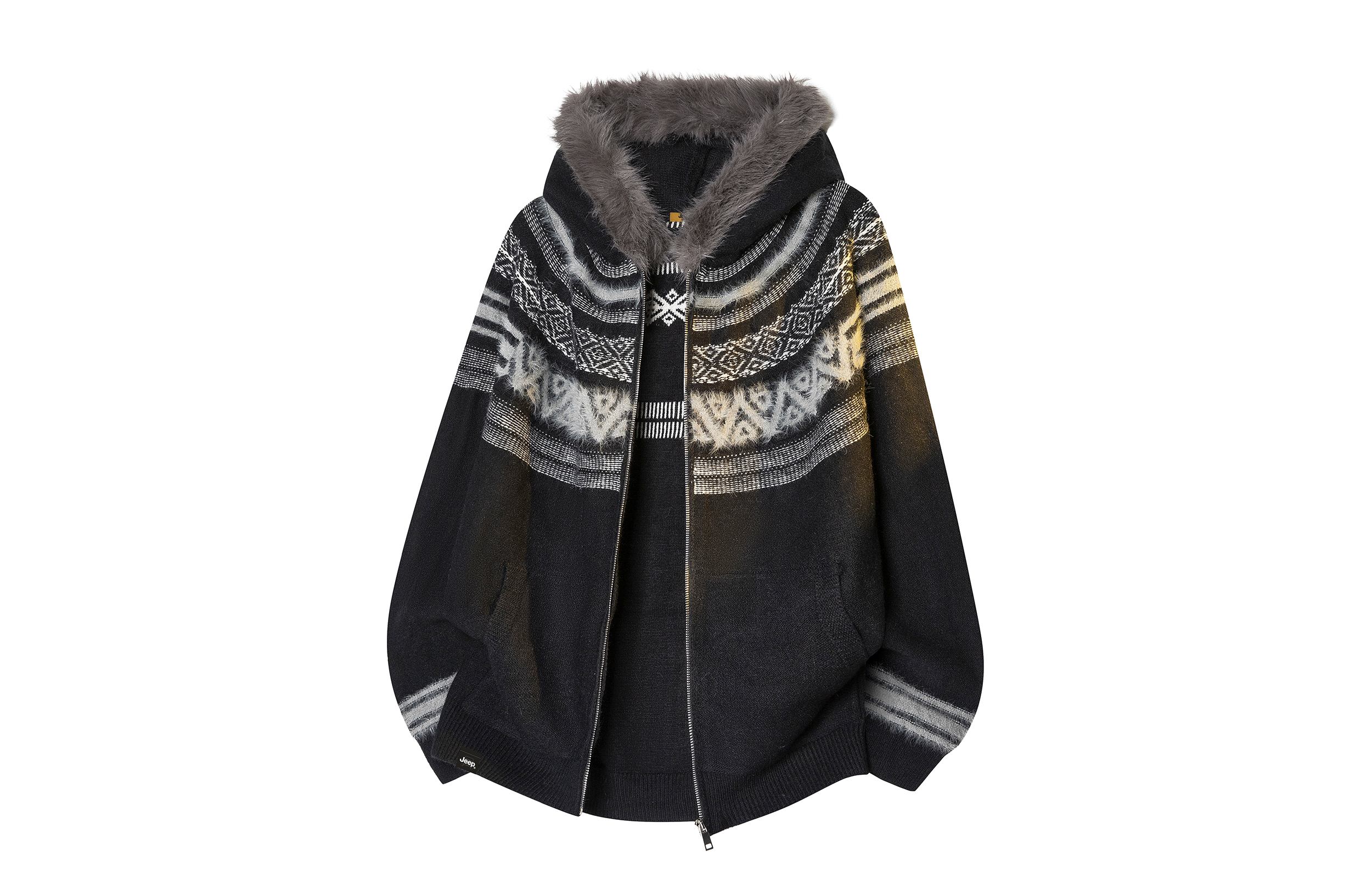 

Кардиган с капюшоном City Casual Collection Jeep, pure черный