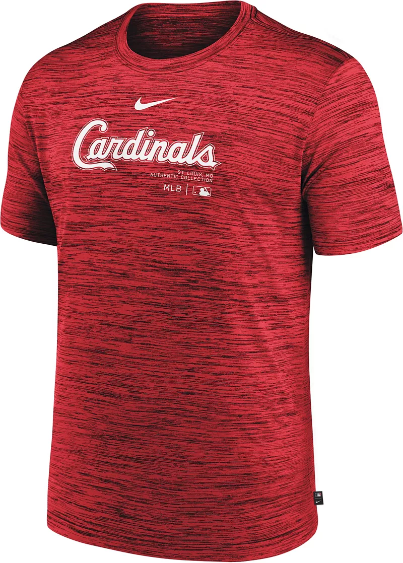 

Мужская красная футболка Nike St. Louis Cardinals Authentic Collection Velocity