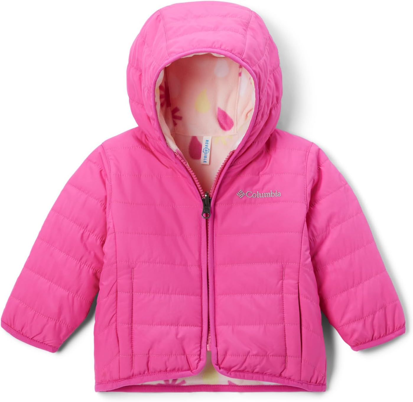 Куртка Columbia Baby-Girls Double Trouble Ii, Pink Ice/Satin Pink Sleet — фото 4