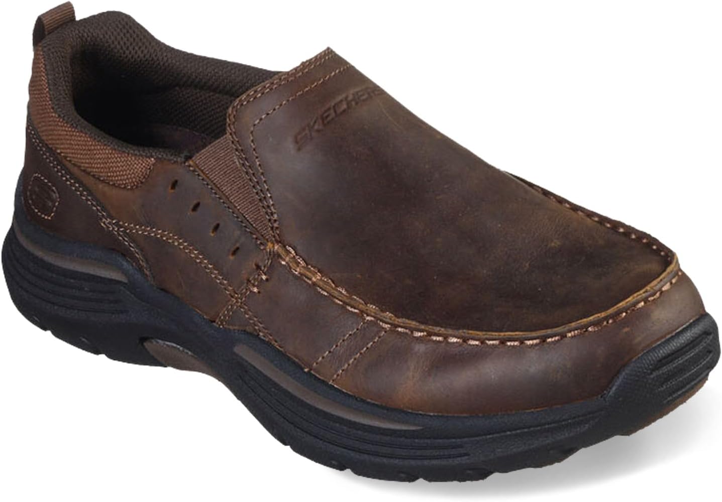 Лоферы Skechers Men's USA Expended - Seveno Moc Toe Leather Slip On — фото 2