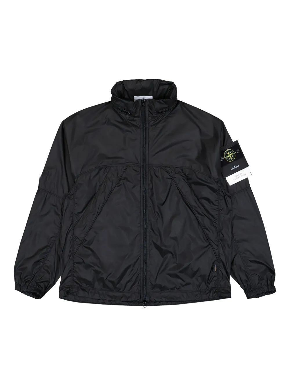 

Ветровка со скрытым капюшоном и застежкой-молнией Stone Island, серый