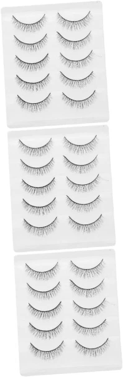 Накладные ресницы Coicueci, 15 пар, черные, 3 шт