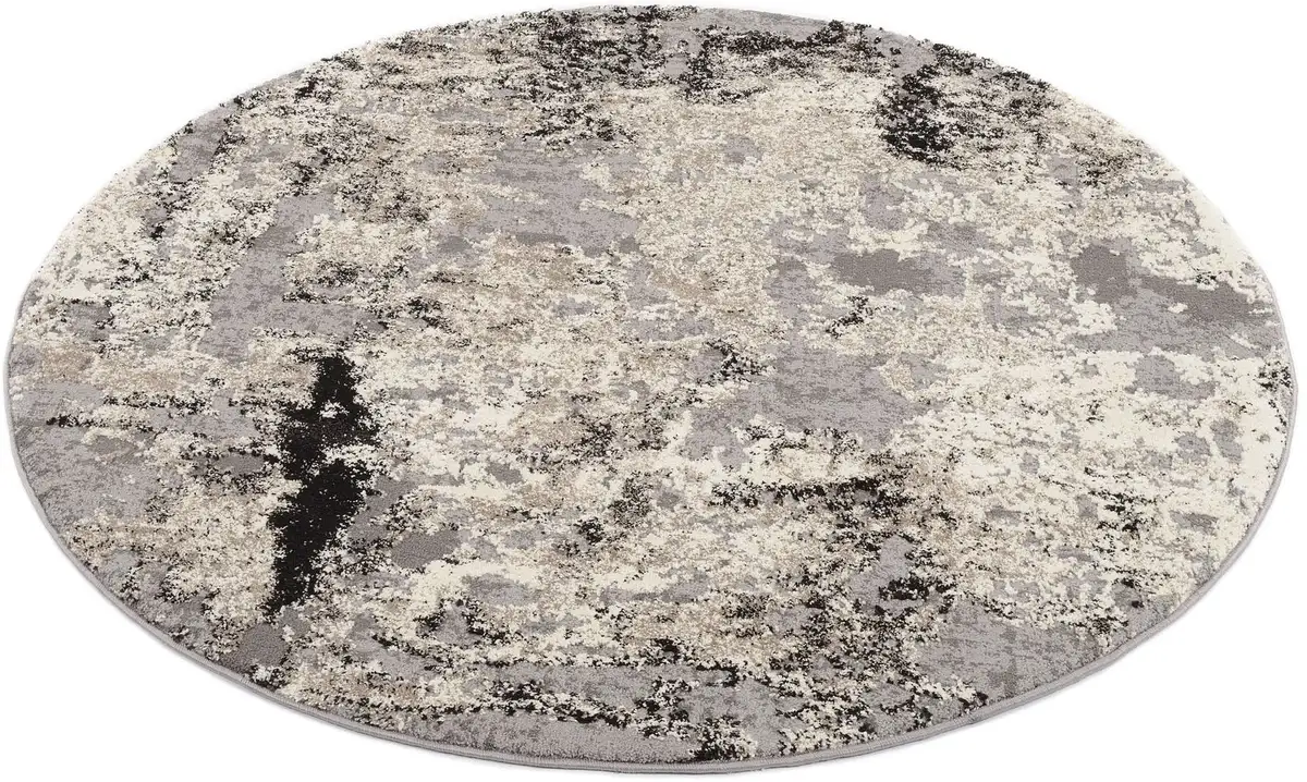 

OCI THE CARPET BRAND "JUWEL LIRAY" ковер, круглый, для гостиной OCI Die Teppichmarke Ø 200 см, серый