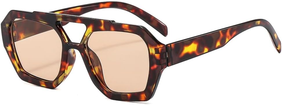 

Женские солнцезащитные очки с двойной перемычкой, крупная оправа, леопардовый коричневый градиент, для занятий спортом на открытом воздухе, бега и езды на велосипеде, C9 Generic, C5