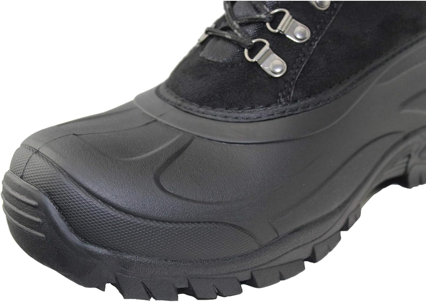 Зимние водонепроницаемые утепленные ботинки Tanleewa Ankle Snow Duck для мужчин и женщин, Black-men — фото 2