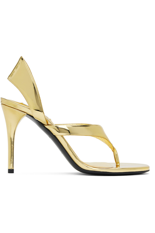 Инфрадито на каблуке Alaïa, цвет platine