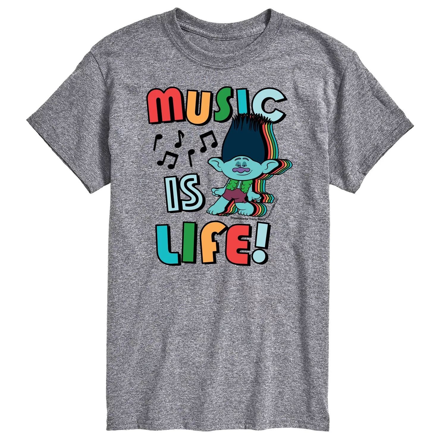

Мужская футболка Trolls Music Is Life Licensed Character