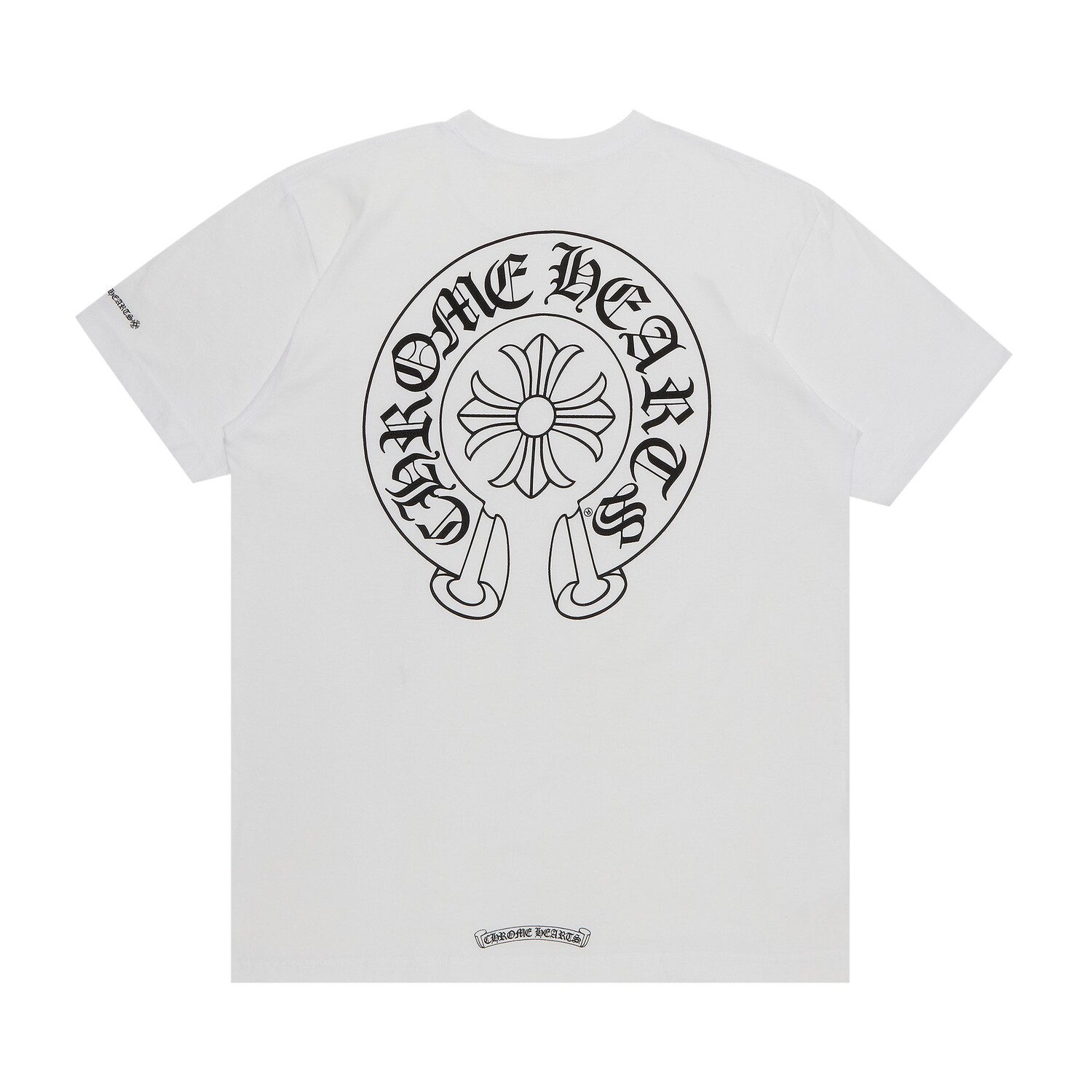 Футболка Chrome Hearts Horseshoe с карманами и логотипом, белый — фото 2