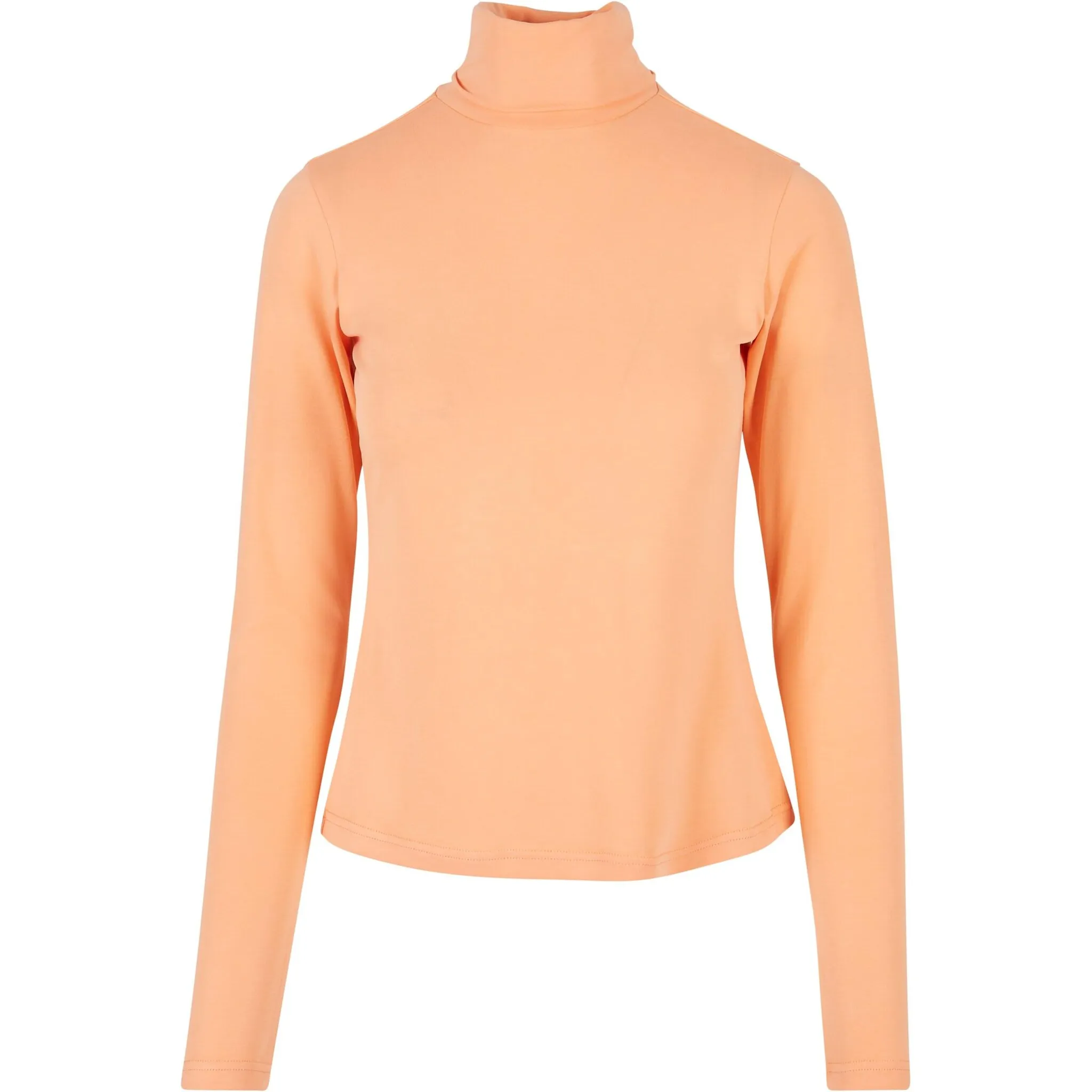 

Рубашка с длинными рукавами URBAN CLASSICS " Urban Classics Ladies Modal Turtleneck Longsleeve", цвет Papaya