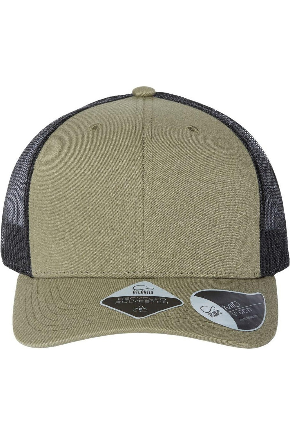 

Atlantis Headwear Экологичная кепка дальнобойщика, оливковый/черный