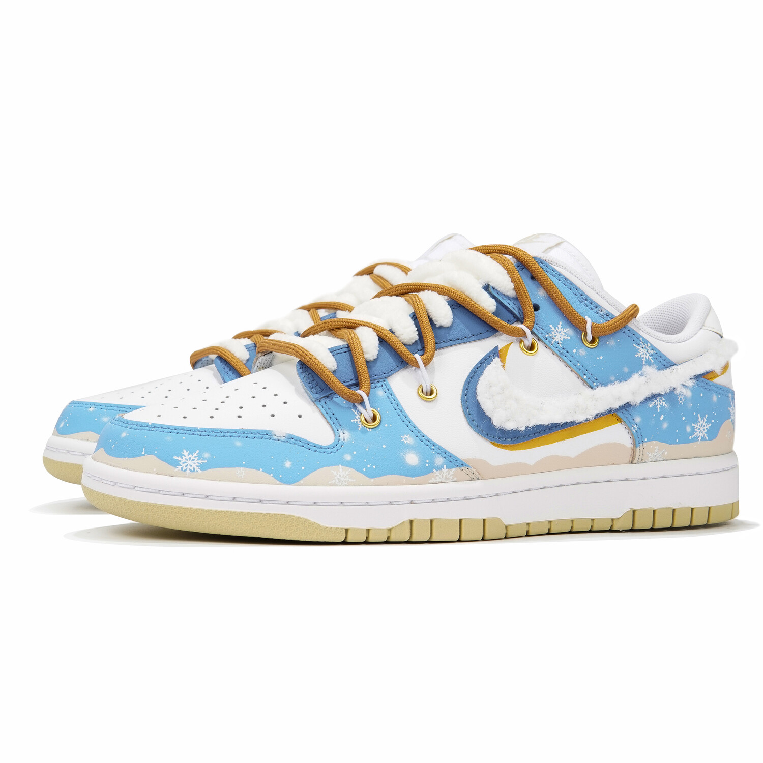 

Кроссовки Nike Dunk Skateboard Shoes Men Low-Top White Blue, Синий, Кроссовки Nike Dunk Skateboard Shoes Men Low-Top White Blue