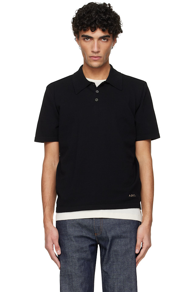 

Вязаное поло A.P.C., черный