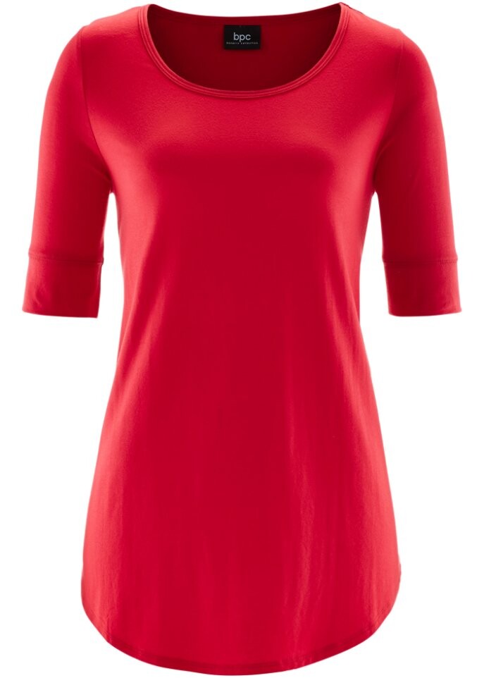 

Длинная рубашка половина рукава Bpc Bonprix Collection, красный