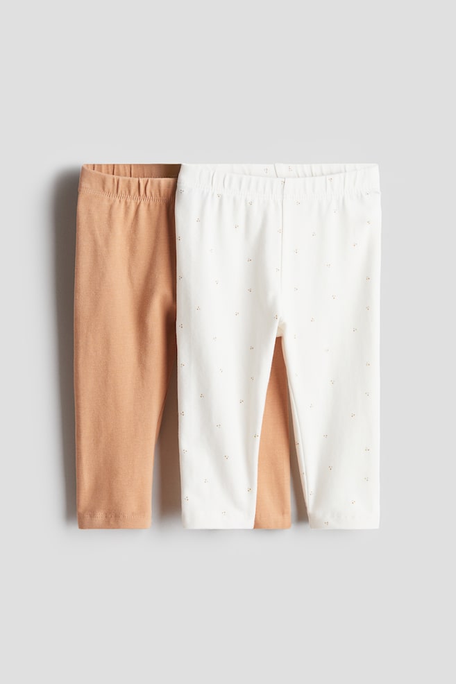 

2 упаковки супермягких леггинсов из хлопкового джерси H&M, мультиколор