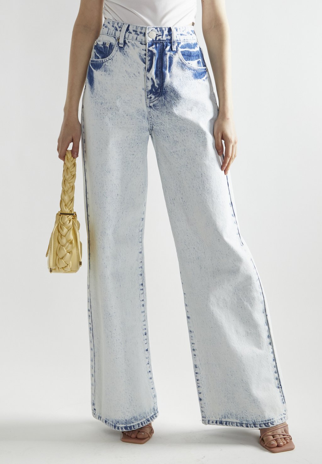 

Расклешенные джинсы WIDE LEG Glamorous, цвет Bleach White Blue