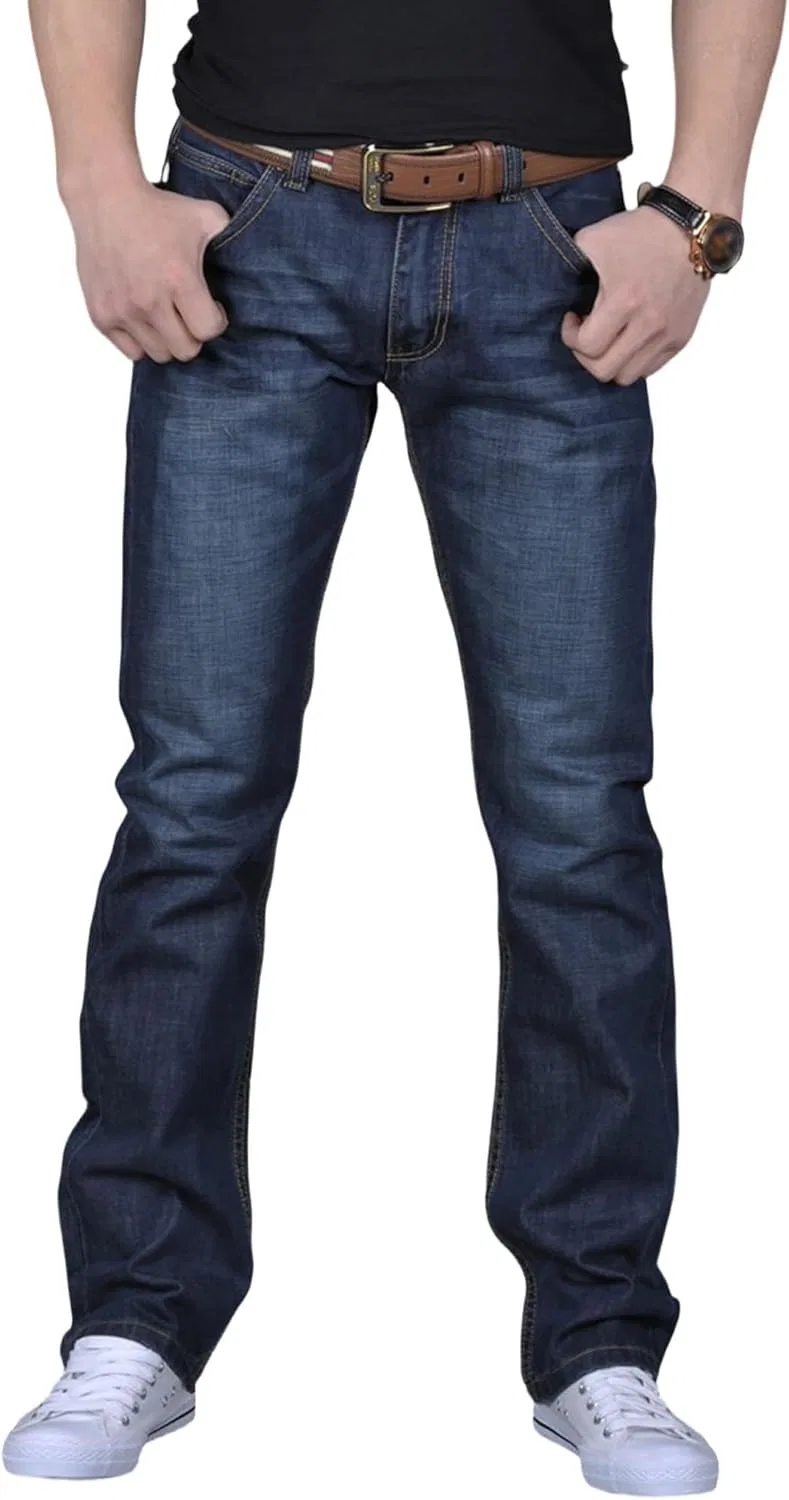 Джинсы прямого кроя, Stretchy Jeans, темно-синие