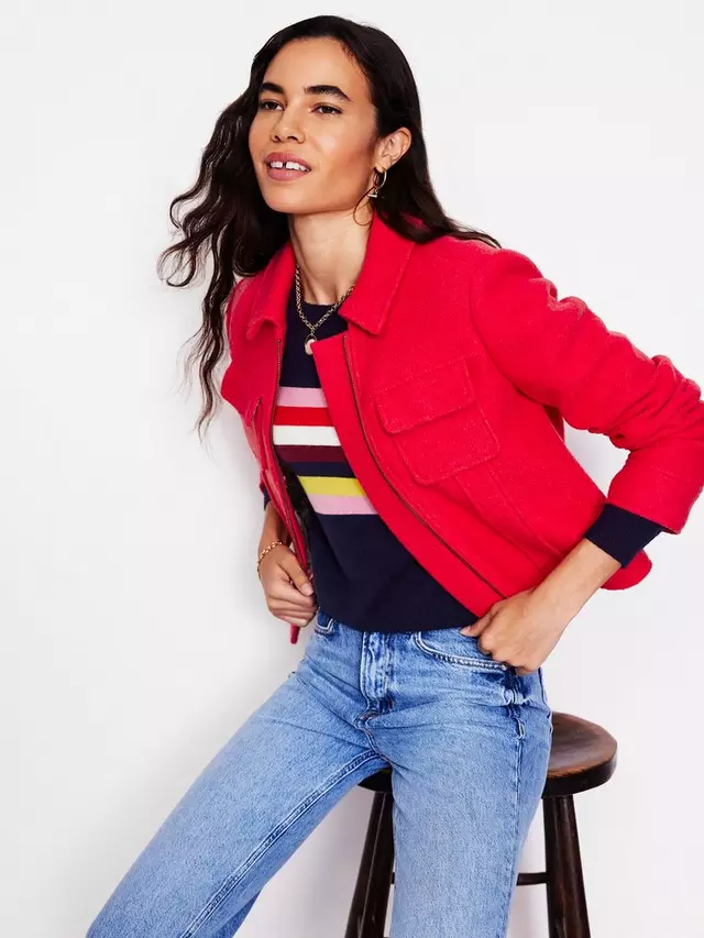 

Куртка Boden Zip Through Wool Blend